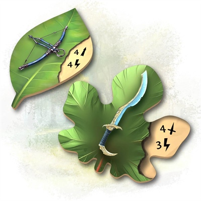 23rd Stretch Goal - New Weapon Tokens – Composite Crossbow & Khopesh