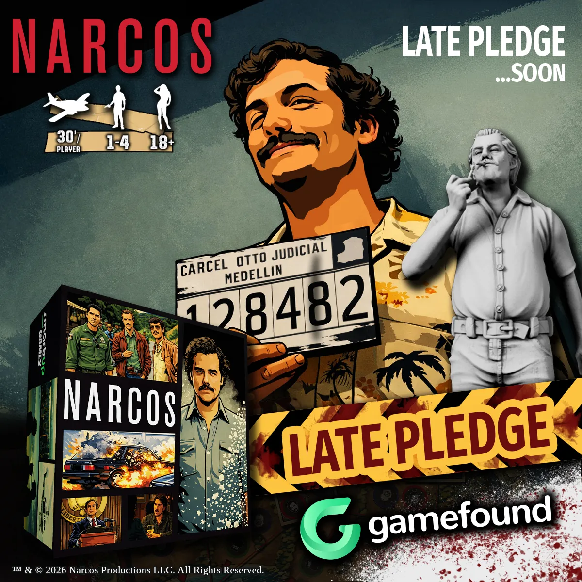 Narcos-late pledge on Gamefound-soon